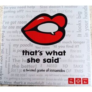 That's What She Said The Party Game of Twisted Innuendos Board Game